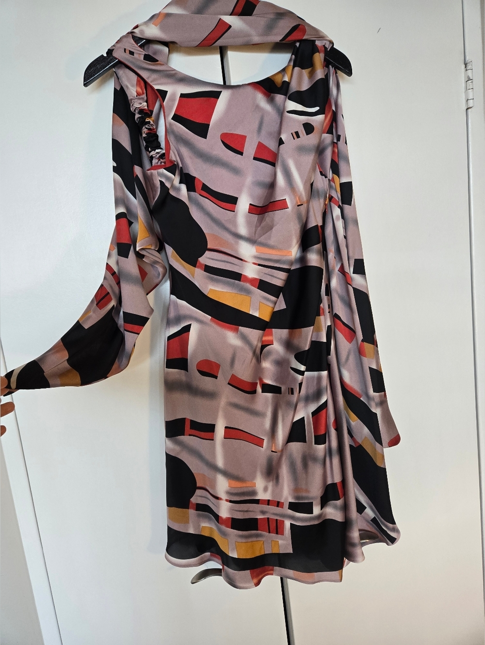 BCBGMAXAZRIA Sleevless Coctail Dress  With Big Tie  Attached Size S - Picture 14 of 16